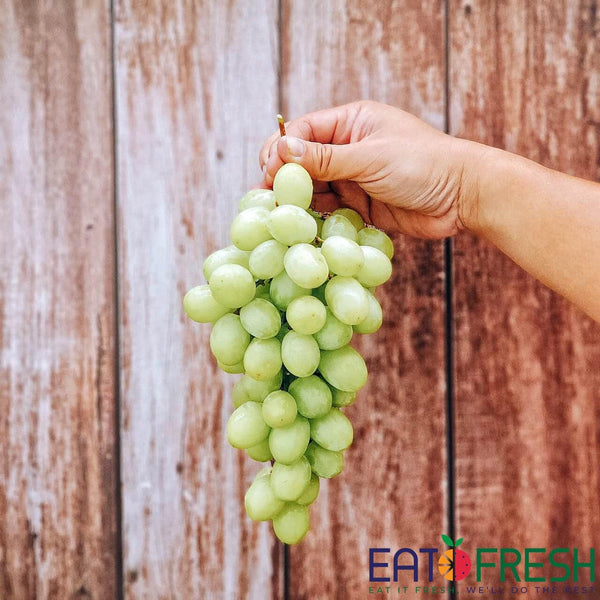 Grapes (Green Seedless Sweet Globe) - 800g per pack - Eat Fresh SG
