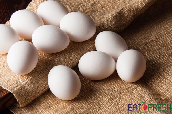 Fresh White Shell Eggs - 10pcs per pack
